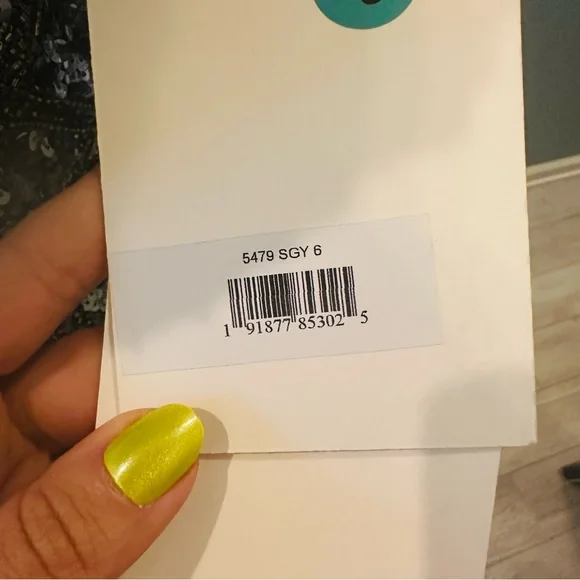 NWT Mac Duggal Sz 6 5479 Embellished One Shoulder Asymmetrical Gown Slate $798 - Picture 6 of 17